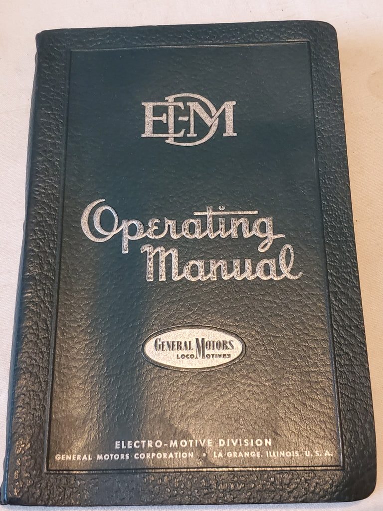 EMD Operating Manual 2302 Diesel Locomotives New York Central 1946