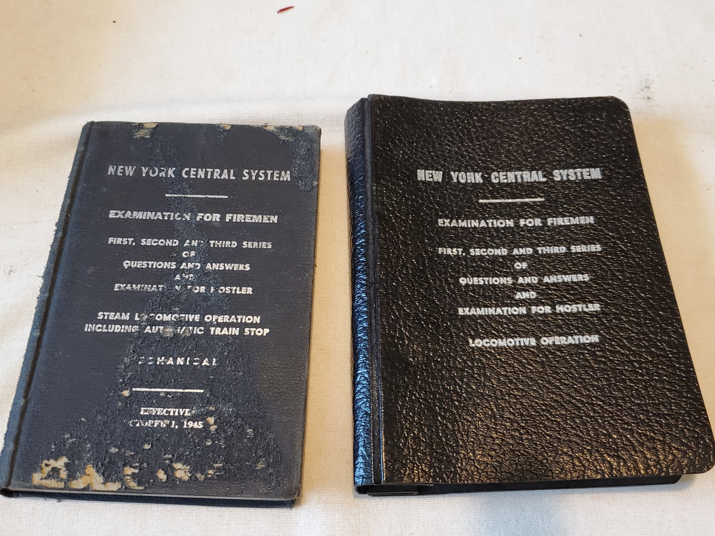 New York Central Exam for Firemaen manual 1945 & 1956