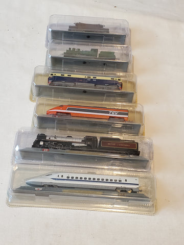 Lot of 6 Del Prado Locomotives N Scale, Japan, Canada, France, China, Italy