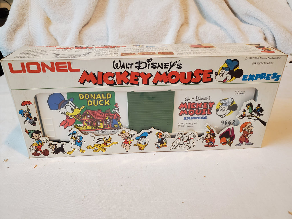 Lionel Mickey Mouse Express Hi Cube Box Car 6-9662