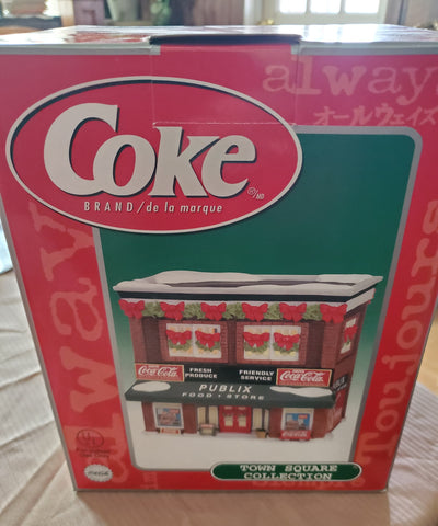 Coca-Cola Publix Town Square collection, Lighted c.2000, New in Box