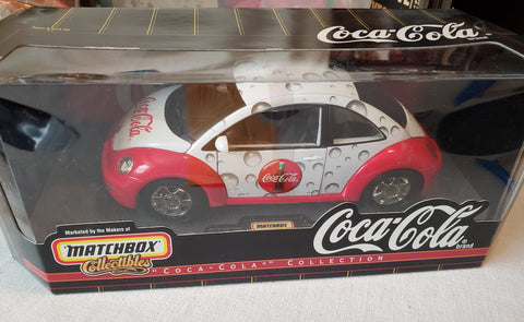 Matchbox Coca-Cola 1999 New Beetle 1:18 scale diecast NRFB #38100-0910