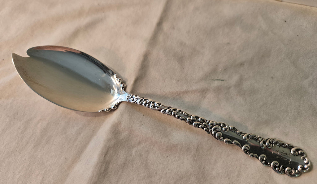 Wallace Waverly 1890 Stering silver Poached Egg Server 9 5/8" 34.5g Victorian mono