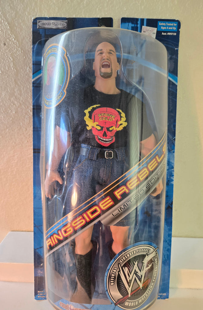 WWF Stone Cold Steve Austin 2001 Ringside Rebels Jakks Pacific #w97130 original
