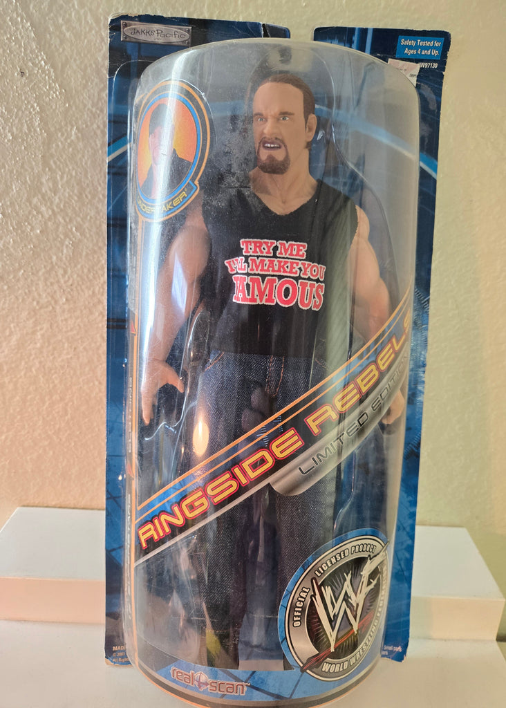 WWF Undertaker 2001 Ringside Rebels Jakks Pacific #w97130 original packaging NRFB 12"