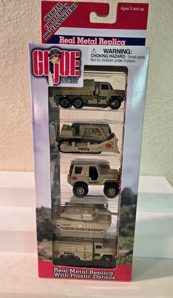Maisto Gi Joe diecast 5 vehicle set c.2001 #12138 NIB tank, jeep, trucks etc
