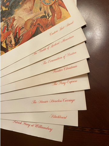 Charles McBarron American Oil Company Lithographs set of 8