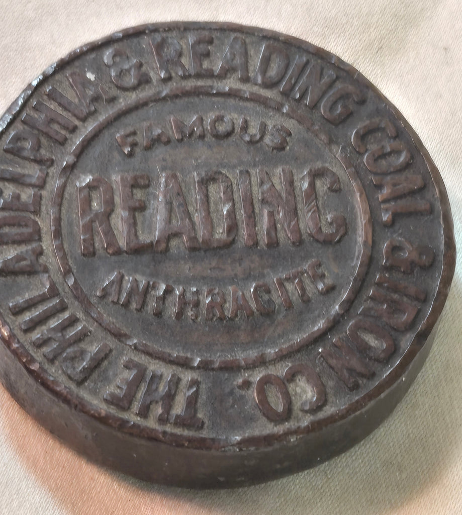 Philadelphia & Reading Coal & Iron Co cast iron paperweight