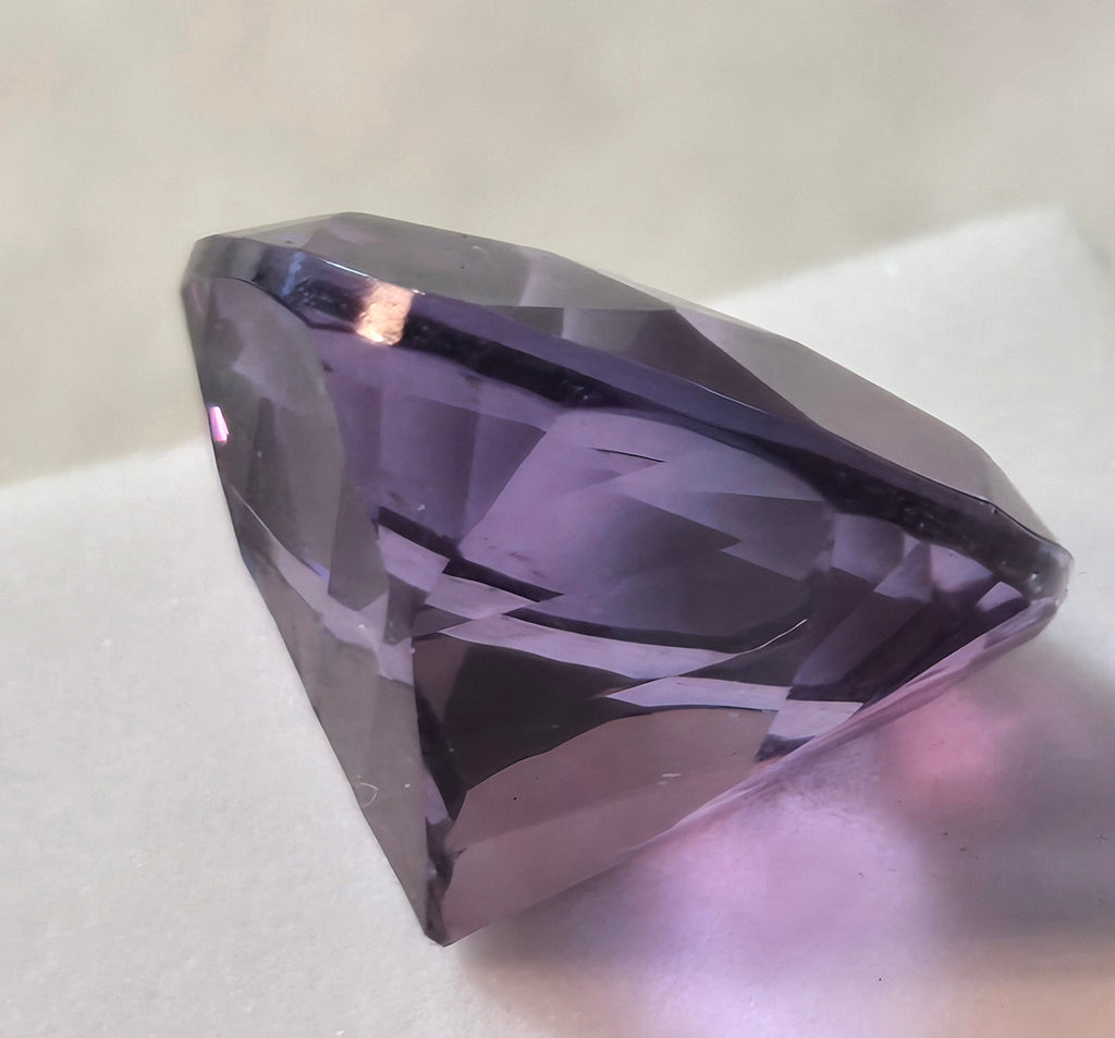 5.25 ct Quantum cut 12mm Amethyst Uruguay Gemstone