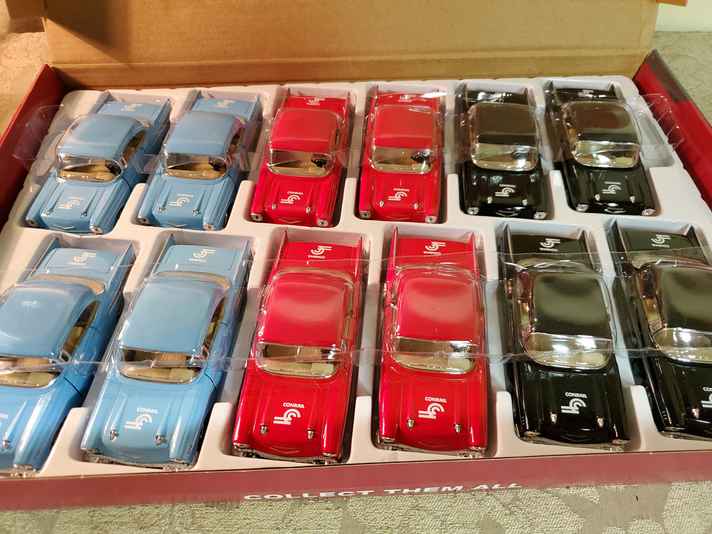 12 Kinsmart Kintoy 1957 Chevy Bel Air Conrail pull back