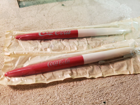 Lot of 2, new Ritepoint Coca-cola ballpoint pens