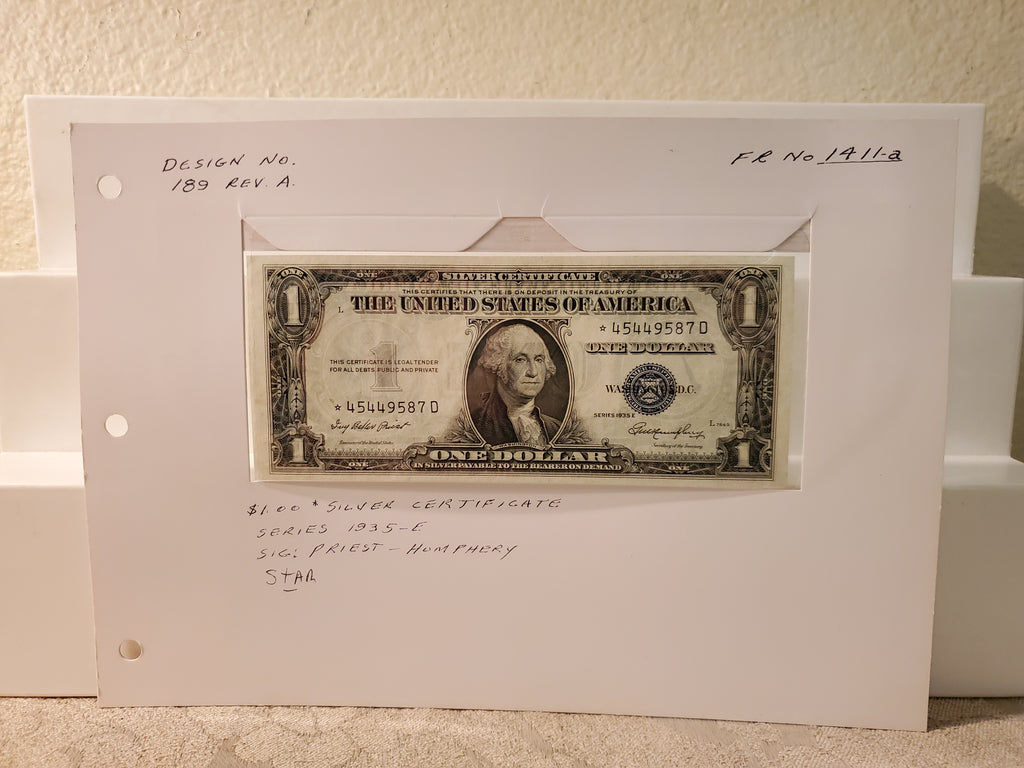 1935-E U.S. one dollar STAR note/bill FR-1411A