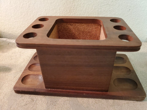 Decatur Industries 6 Pipe rack, wood stand