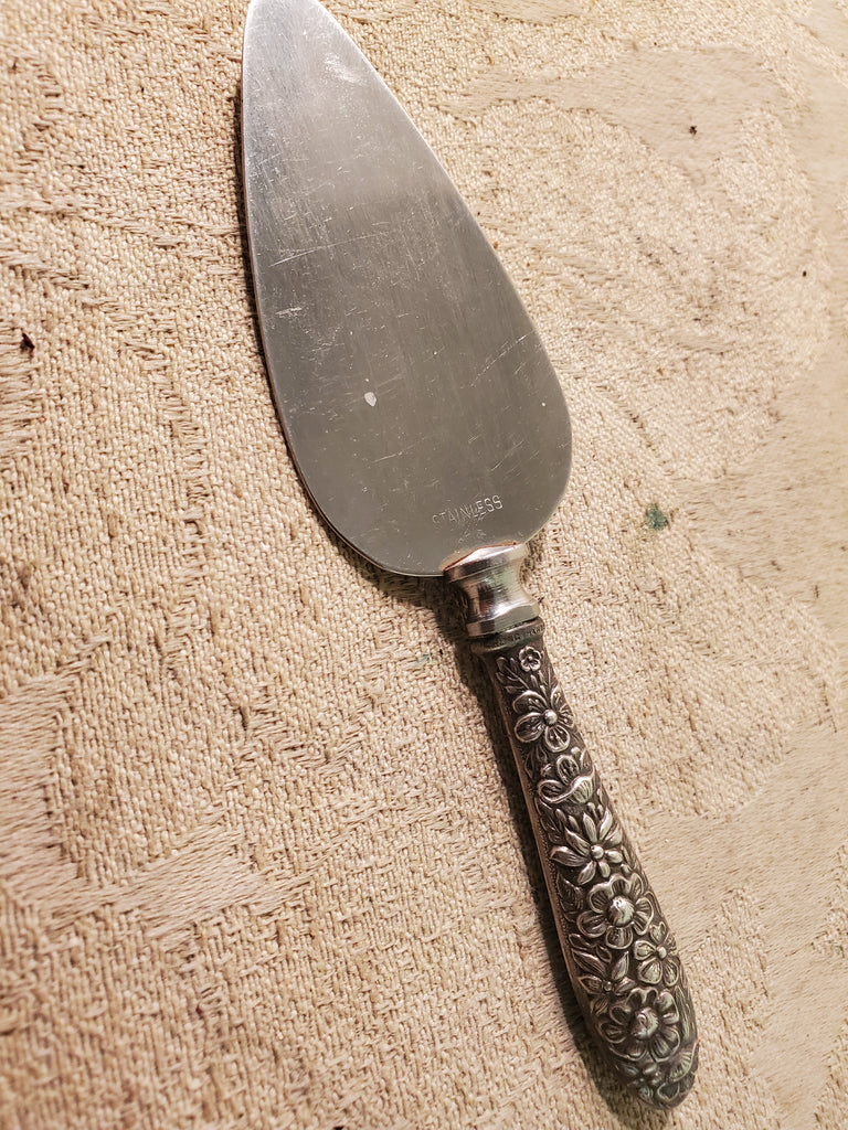 MANCHESTER Sterling cheese server Southern Rose