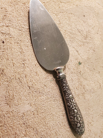 MANCHESTER Sterling cheese server Southern Rose