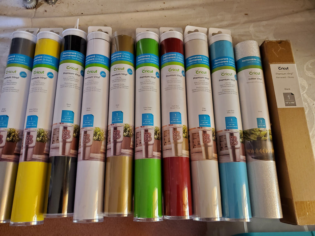 Cricut 10 Premium Vinyl 48", Sampler, Iron-on, etc