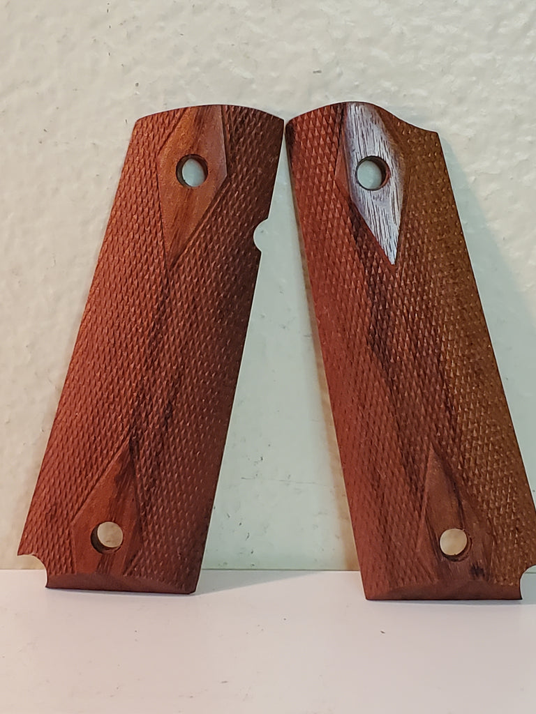 Wood double diamond grips 1911 1911A1