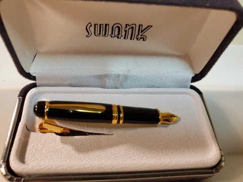 Swank Fountain Pen Tie Tac NIB tacl bar c;lip