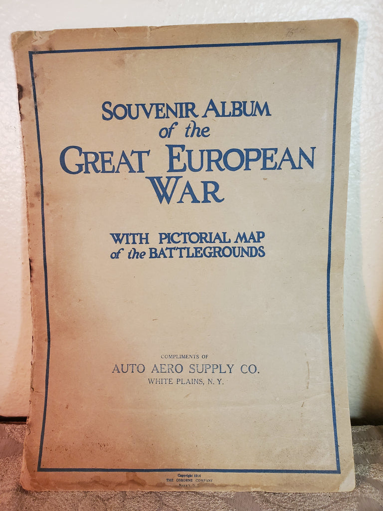 Souvenir Album of Great European War, original!! 1914