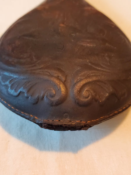 Leather powder Flask, Civil War era