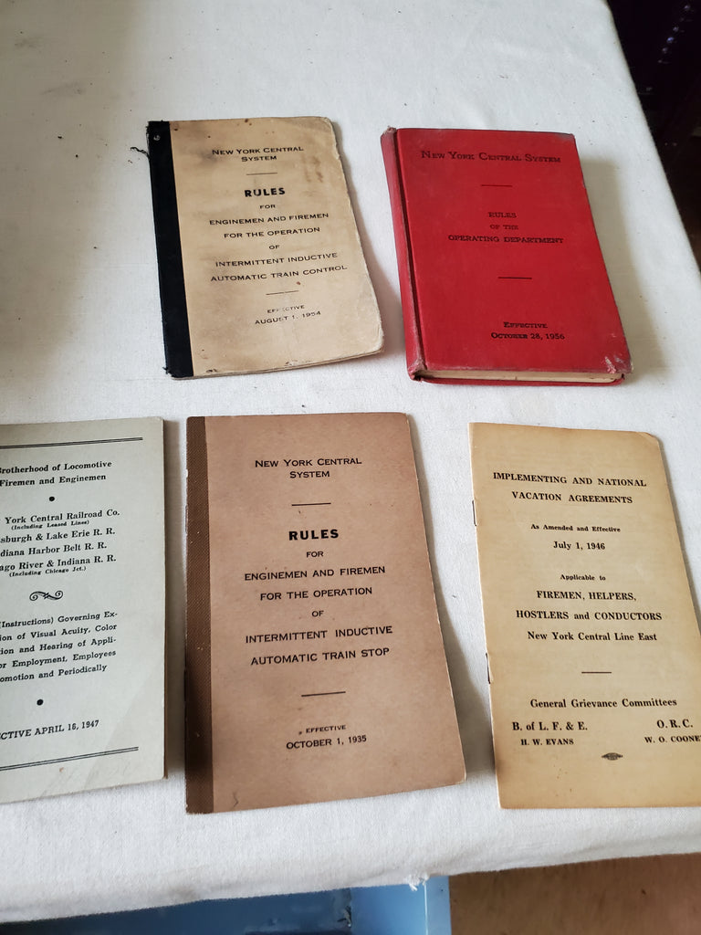 NYC rules for Firemen & operating systems manuals 1935, 1946, 1945, 1956