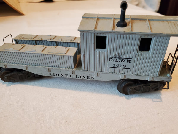 D. l. & W. 6419 Wrecking Work Caboose O Gauge