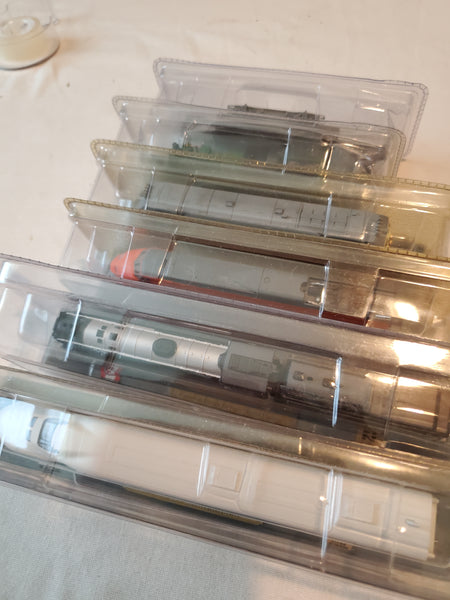 Lot of 6 Del Prado Locomotives N Scale, Japan, Canada, France, China, Italy