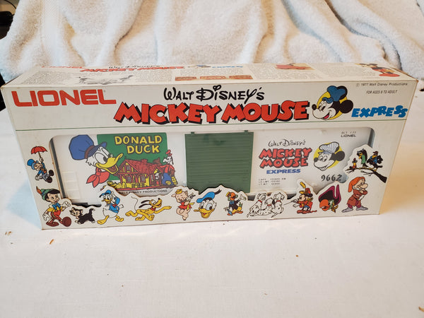 Lionel Mickey Mouse Express Hi Cube Box Car 6-9662