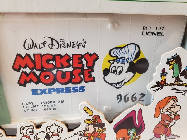 Lionel Mickey Mouse Express Hi Cube Box Car 6-9662