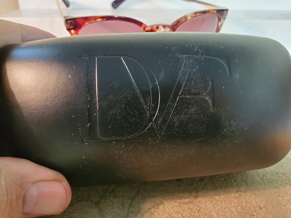 Diane Von Furstenberg Sunglasses with case, never worn