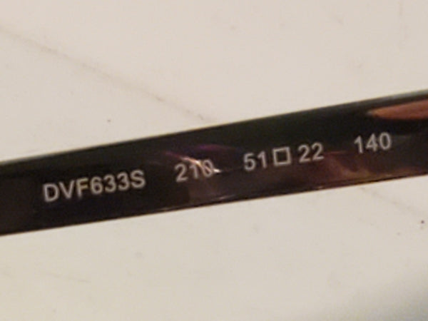 Diane Von Furstenberg Sunglasses with case, never worn