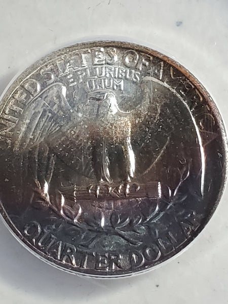 1964 Washington Quarter MS 65 toned ANACS