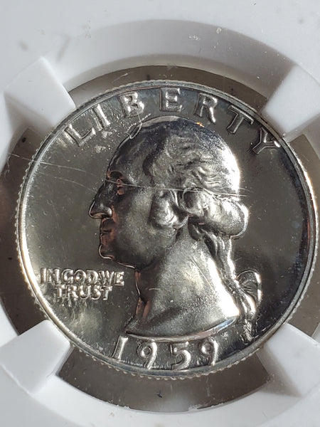 1959 US Washington Quarter NGC PF 68 silver proof