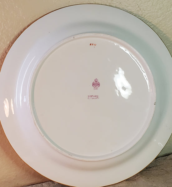 Mintons China England Persian Rose 12 1/4" round platter