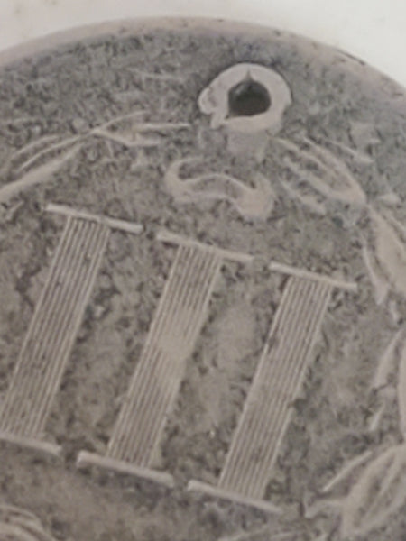 1866 US 3 cent nickel with star hole