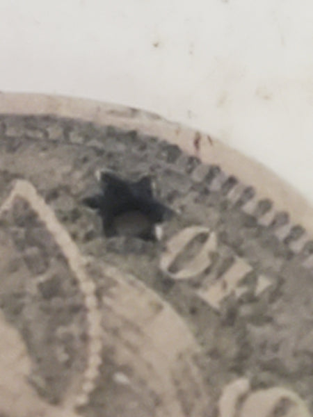 1866 US 3 cent nickel with star hole