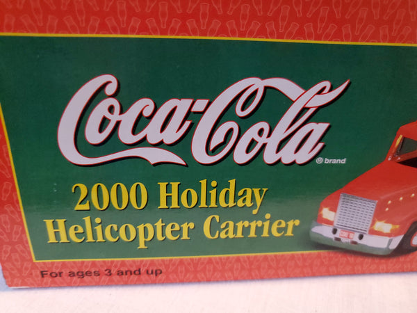 Coca-Cola 2000 Holiday Helicopter Carrier w/'62 Helicopter MIB