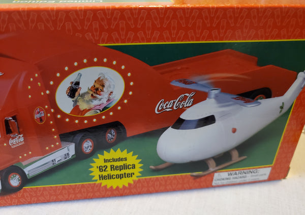 Coca-Cola 2000 Holiday Helicopter Carrier w/'62 Helicopter MIB