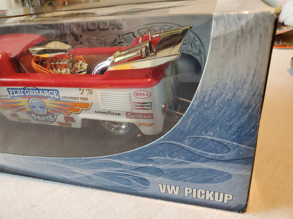 100% Hot Wheels VW Pickup speed shop delivery van 1:18 die cast NRFB MIB