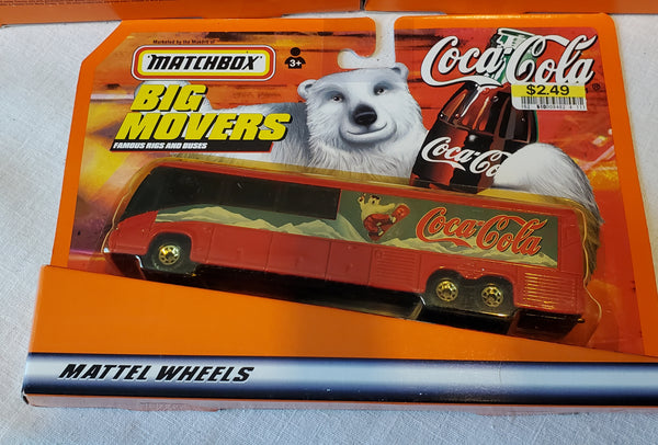 3 Matchbox Big Movers, Coca-Cola Kelloggs & McDonald's 1:64 die cast, New NBRP c.1999