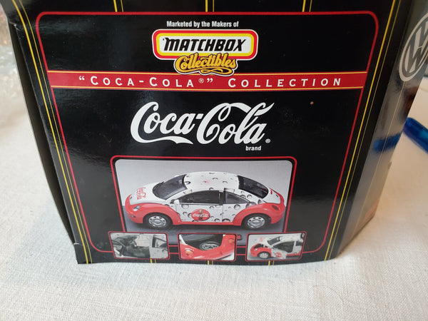 Matchbox Coca-Cola 1999 New Beetle 1:18 scale diecast NRFB #38100-0910