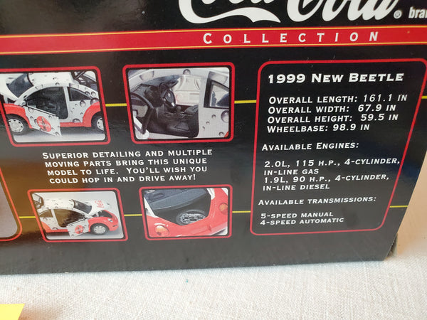 Matchbox Coca-Cola 1999 New Beetle 1:18 scale diecast NRFB #38100-0910