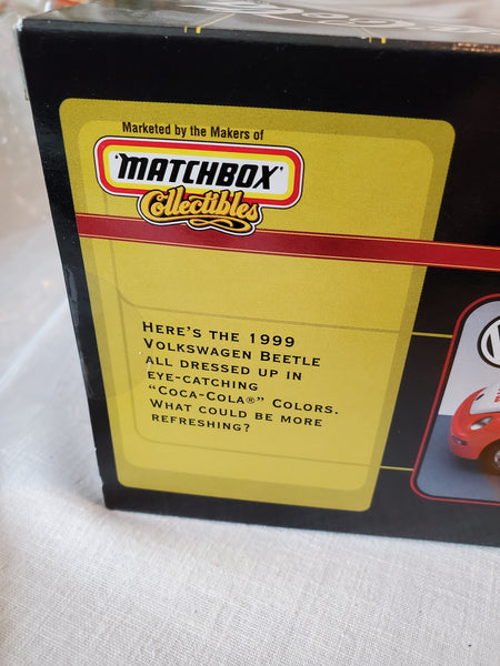 Matchbox Coca-Cola 1999 New Beetle 1:18 scale diecast NRFB #38100-0910