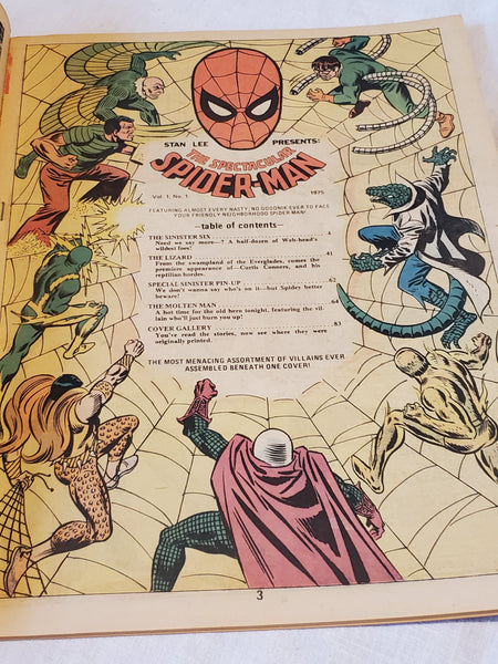 The Spectacular Spider-man Marvel Treasury Edition Vol #1 1975 02178 giant comic collectors issue! Mint condition