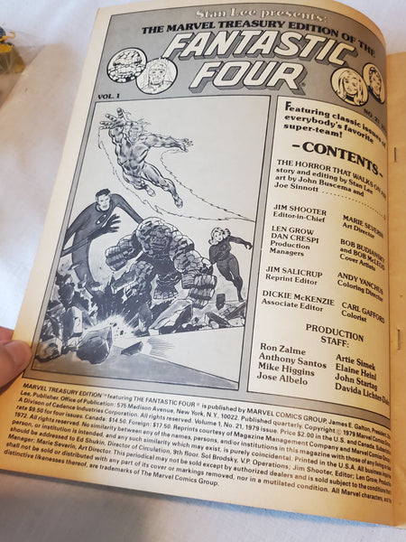 Original the Fabulous Fantastic Four Marvel Treasury Edition giant comic #21 volume 1, from 1979 02930 Galactus