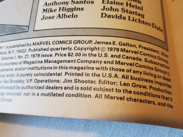 Original the Fabulous Fantastic Four Marvel Treasury Edition giant comic #21 volume 1, from 1979 02930 Galactus