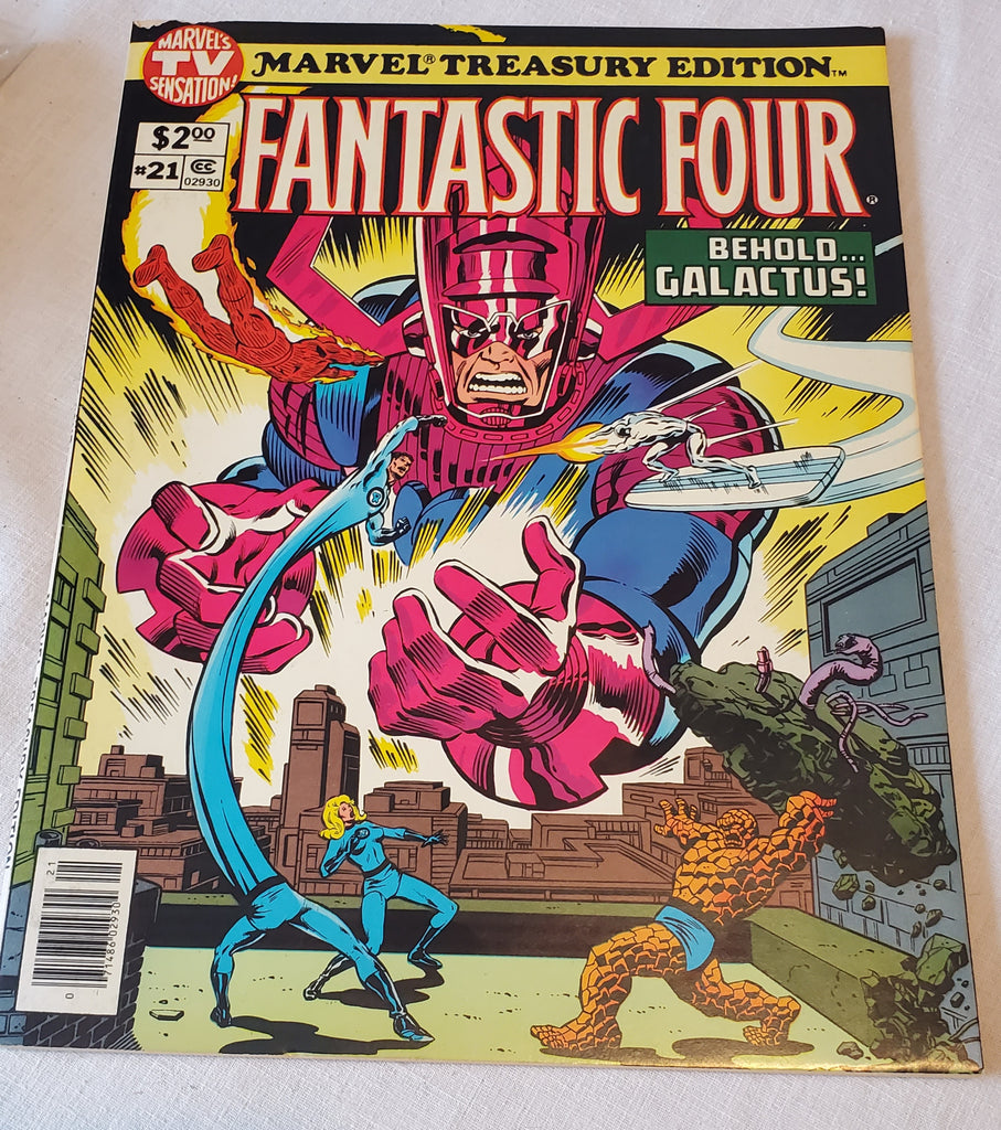 Original the Fabulous Fantastic Four Marvel Treasury Edition giant comic #21 volume 1, from 1979 02930 Galactus