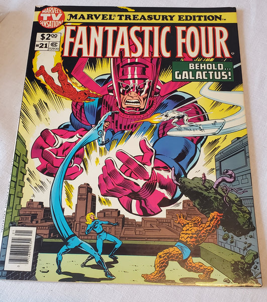 Original the Fabulous Fantastic Four Marvel Treasury Edition giant comic #21 volume 1, from 1979 02930 Galactus