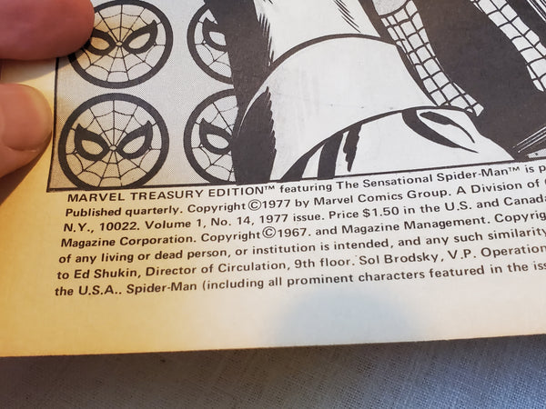 Marvel Treasury Edition The Sensational Spider-man giant comic 1977 vol 1 #14