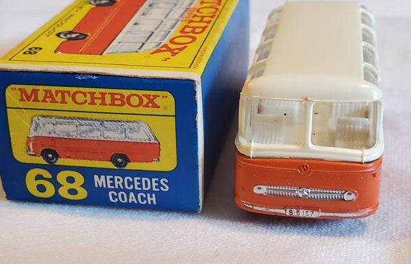 Lesney Matchbox #68 Mercedes Coach original box c.1960s 1:64 diecast